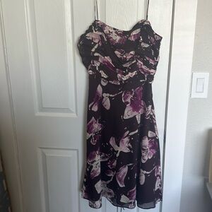 Anne Taylor over the knee length A-line dress